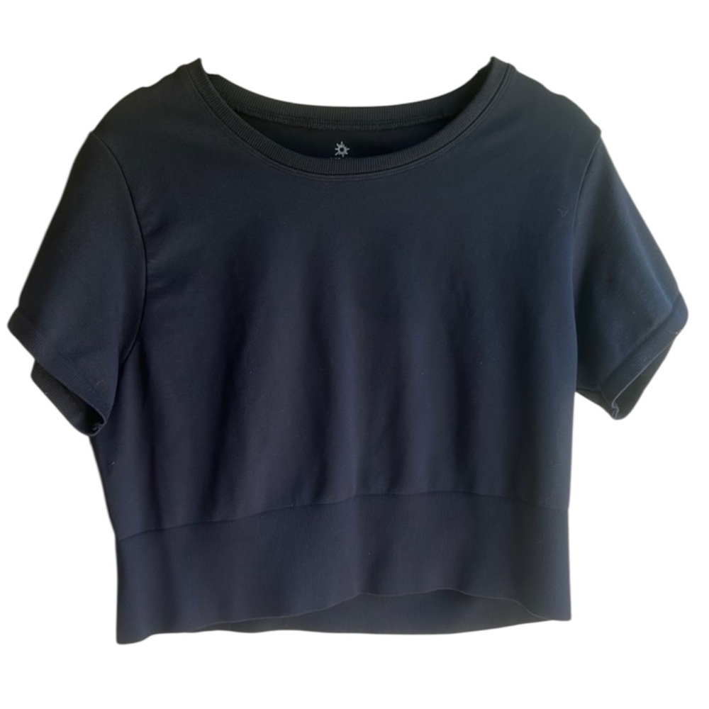 Aerie Offline Athletic Black Crop Top
